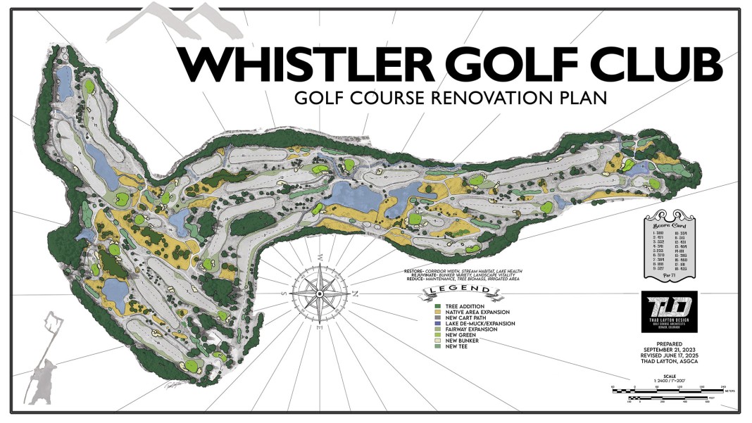whistler golf club renovation